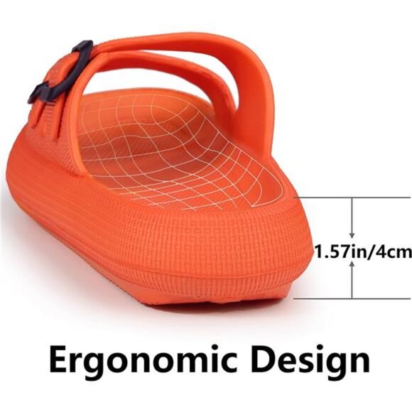 Weweya Sandals for Women and Men - Pillow Slippers - Double Buckle Adjustable - Picture 4 of 7